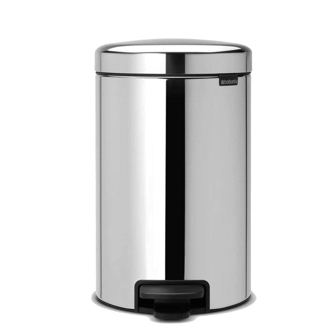 Brabantia NewIcon Brilliant Steel Pedal Bin - 12L Size