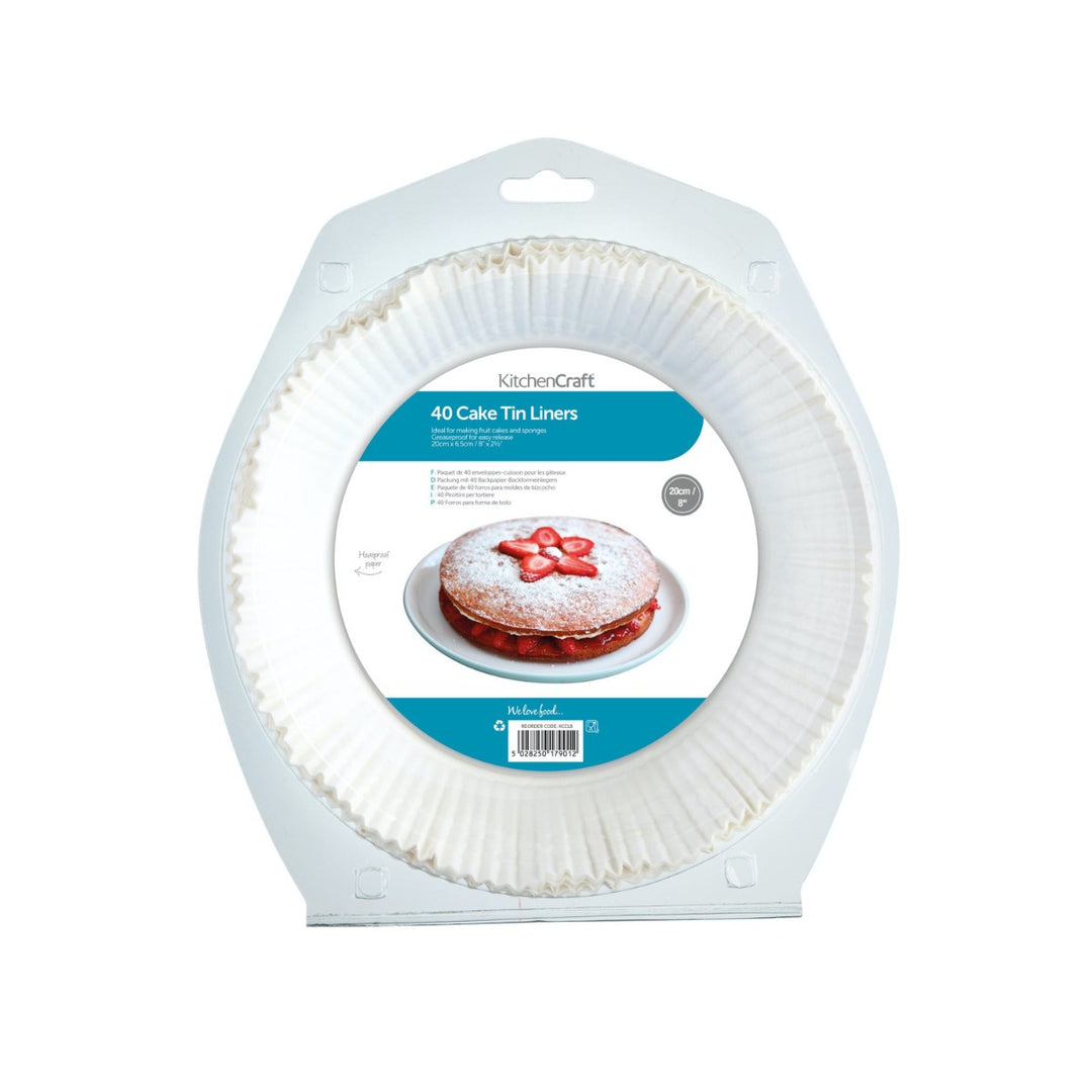 KitchenCraft 20cm Cake Tin Liners