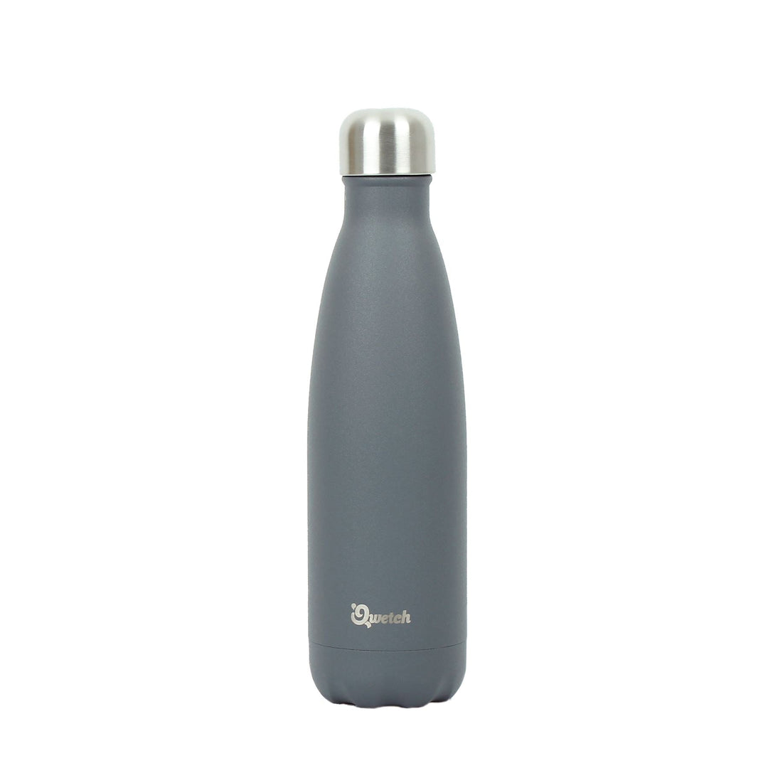 Qwetch Insulated Stainless Steel Bottle - Granite Grey - 500ml