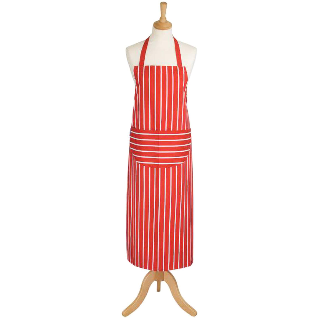 Dexam Butchers Stripe Red Apron - 2 Lengths