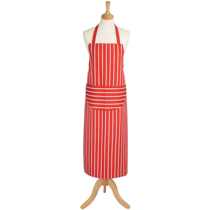 Dexam Butchers Stripe Red Apron - 2 Lengths