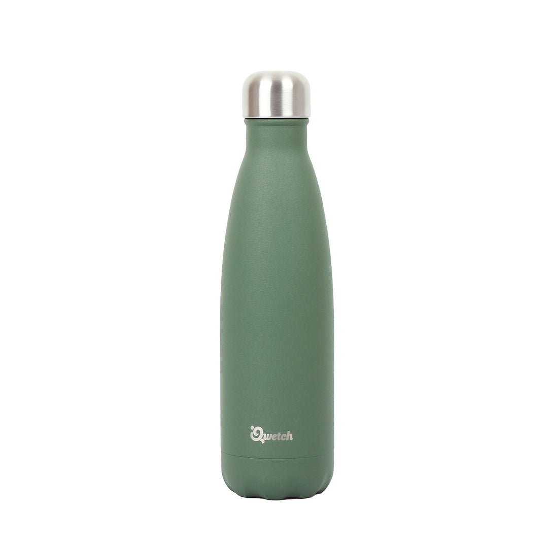 Qwetch Insulated Stainless Steel Bottle - Granite Khaki - 500ml