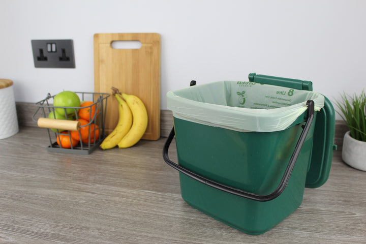 8L Green Giraffe Compostable Kitchen Caddy Liners