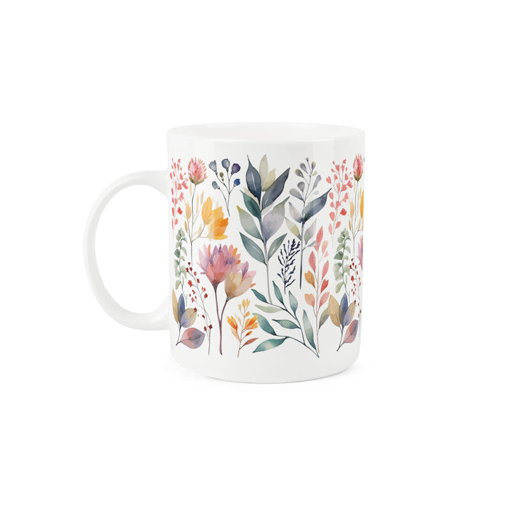 Purely Home Pastel Flowers Relation Bone China Mugs
