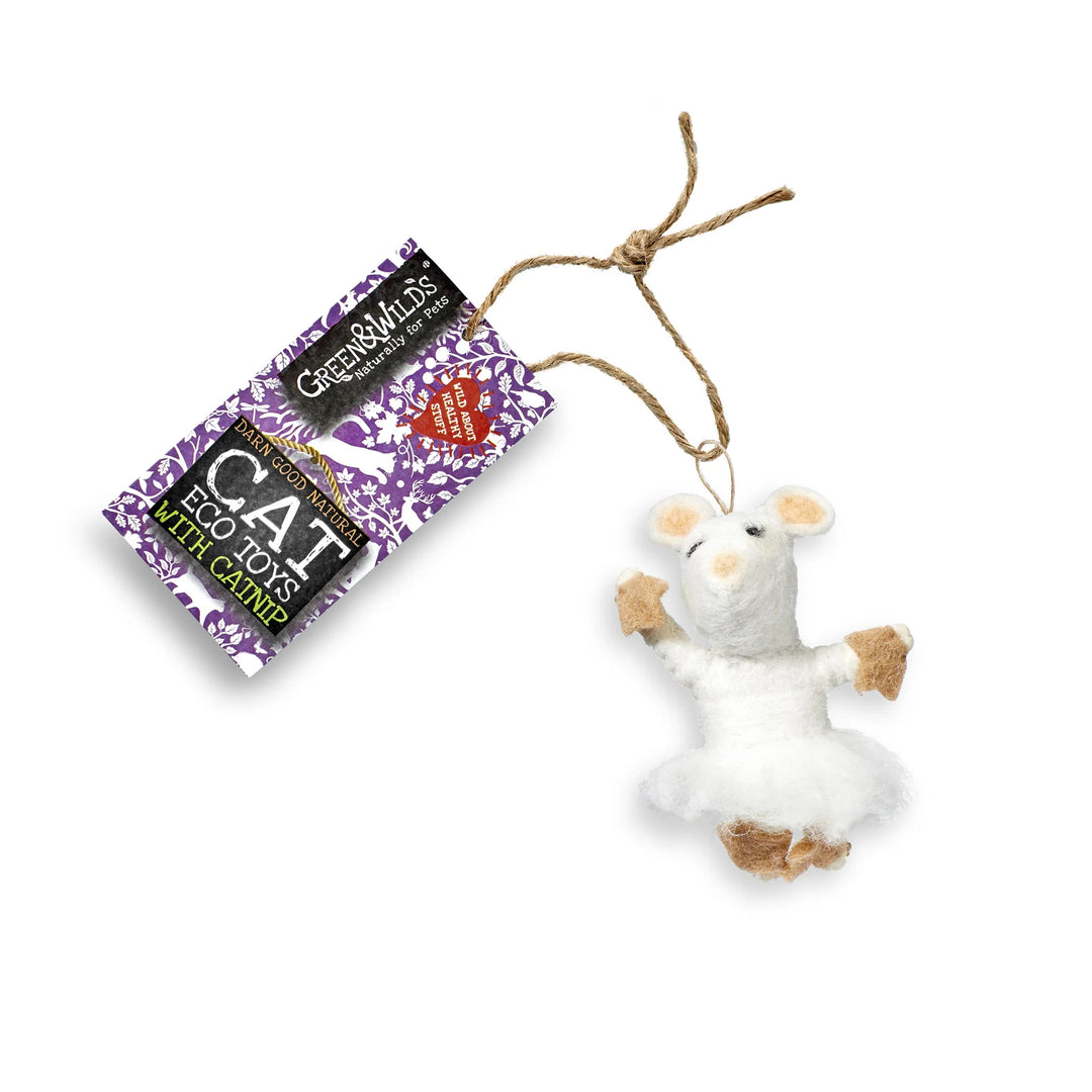 Green & Wilds Eco Cat Toy with Catnip - Natalia Mouse