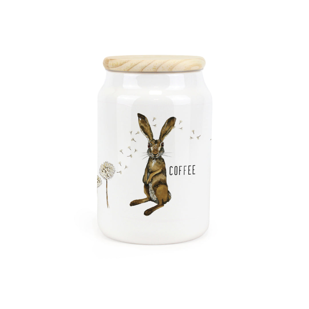 Purely Home Hare & Dandelions Ceramic Kitchen Canisters