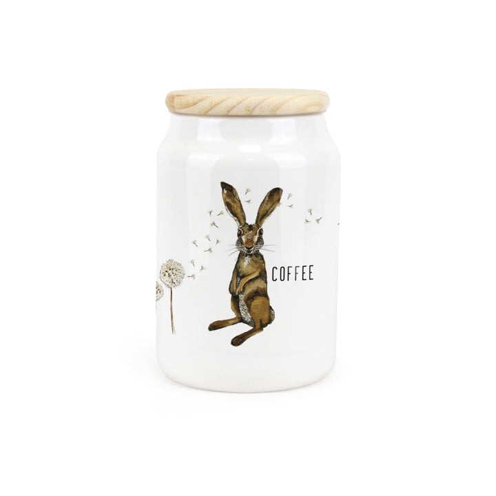 Purely Home Hare & Dandelions Ceramic Kitchen Canisters