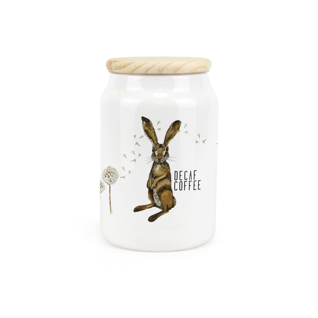 Purely Home Hare & Dandelions Ceramic Kitchen Canisters