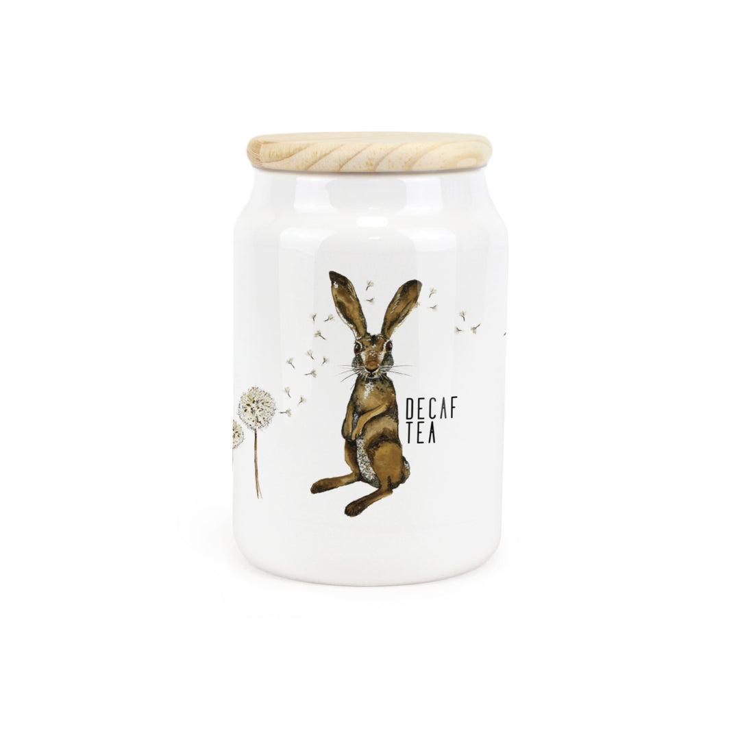 Purely Home Hare & Dandelions Ceramic Kitchen Canisters