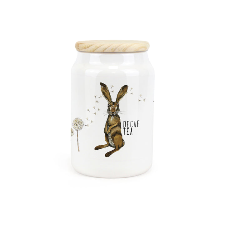Purely Home Hare & Dandelions Ceramic Kitchen Canisters