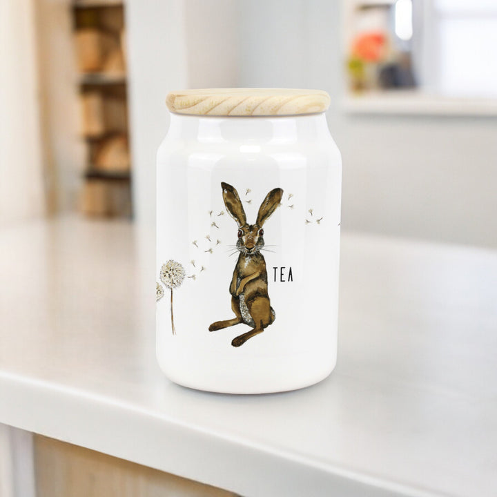 Purely Home Hare & Dandelions Ceramic Kitchen Canisters
