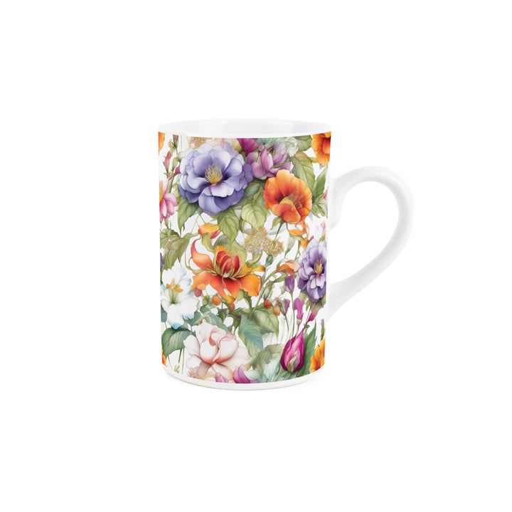 Purely Home Detailed Floral Ceramic Mugs
