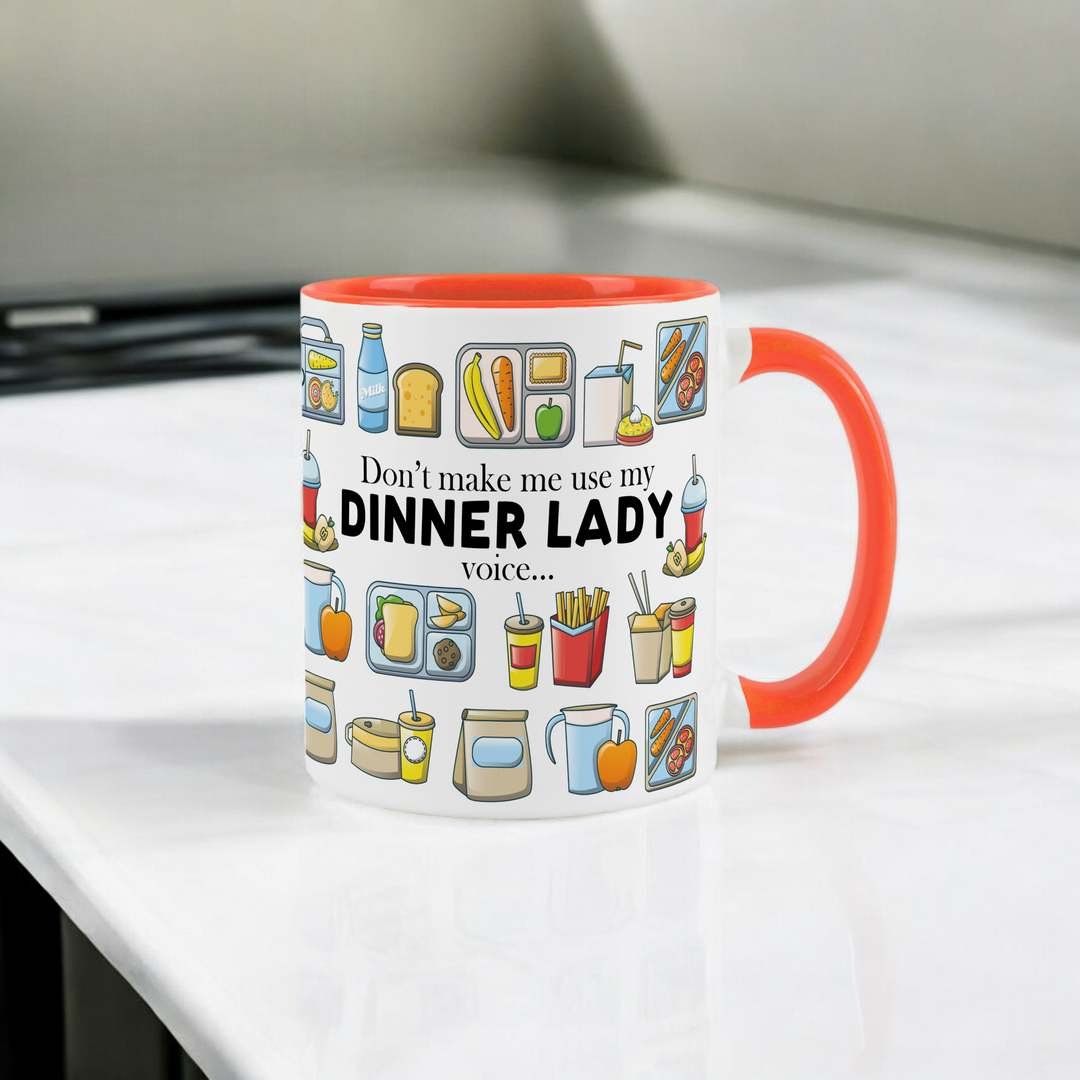 Purely Home Dinner Lady Ceramic Mug