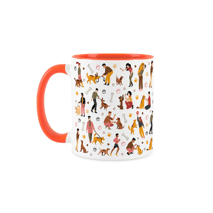 Purely Home Dog Walker Ceramic Mug