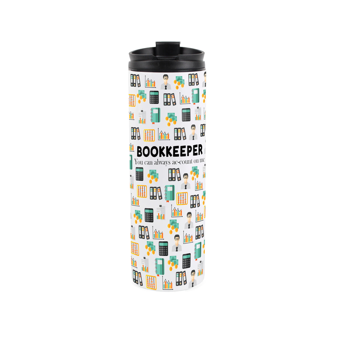 Purely Home Bookkeeper Travel Flask
