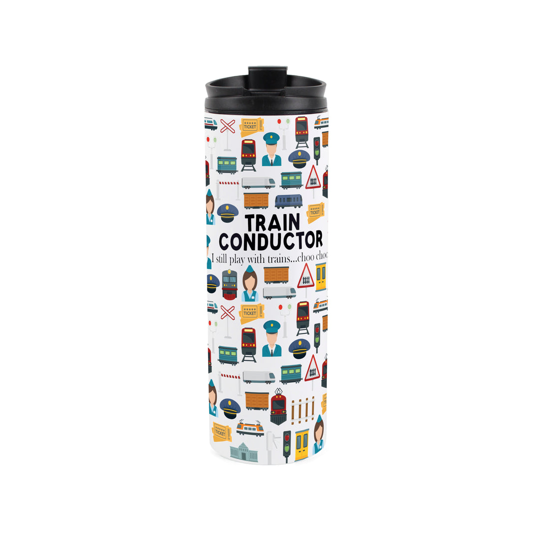 Purely Home Train Conductor Travel Flask