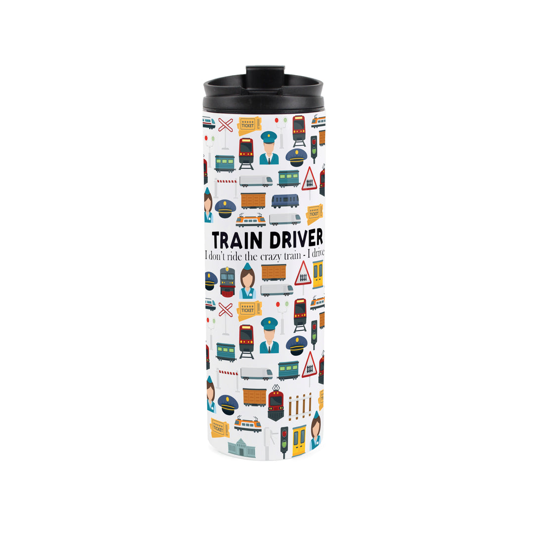 Purely Home Train Driver Travel Flask