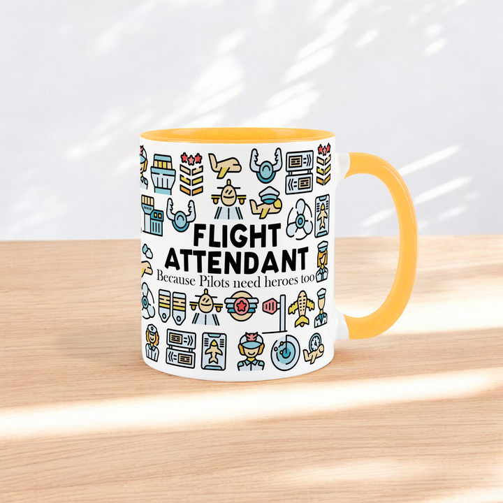 Purely Home Flight Attendant Ceramic Mug