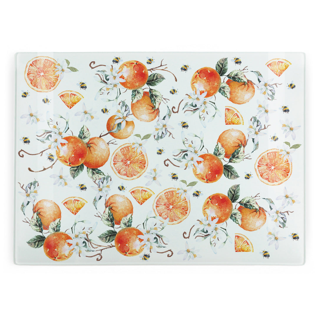 Purely Home Tangerines Glass Worktop Protector