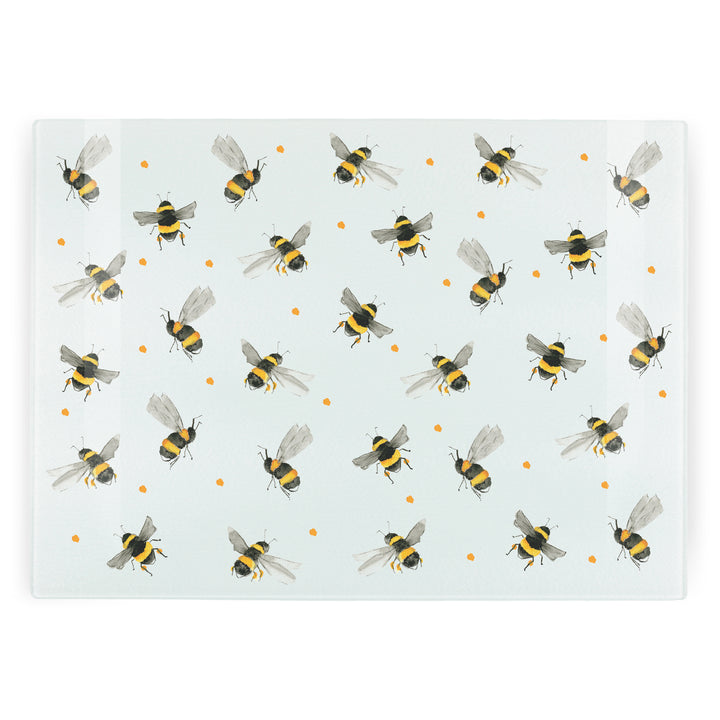 Purely Home Scattered Bees Glass Worktop Protector