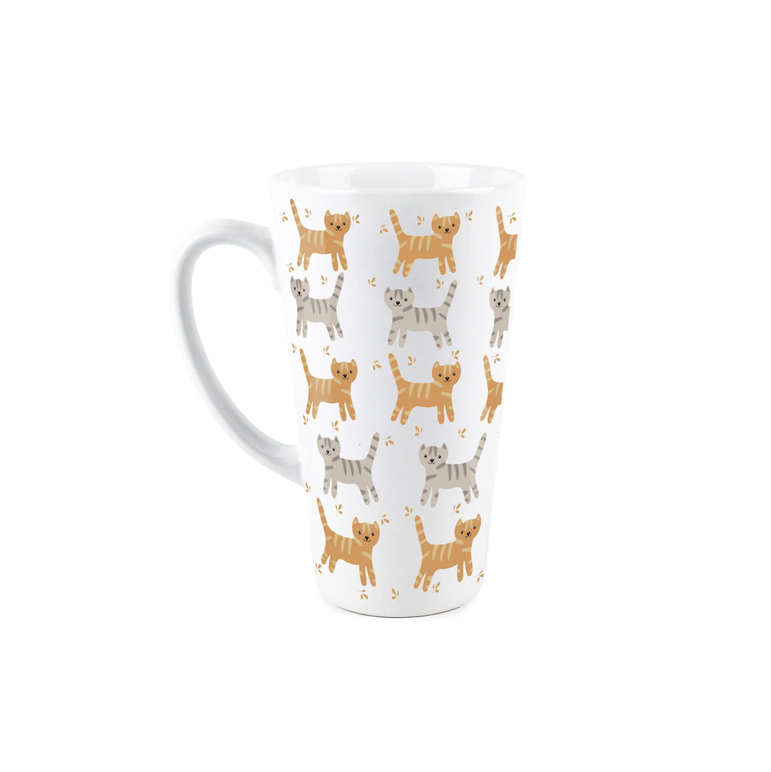 Purely Home Cartoon Cats Ceramic Latte Mug