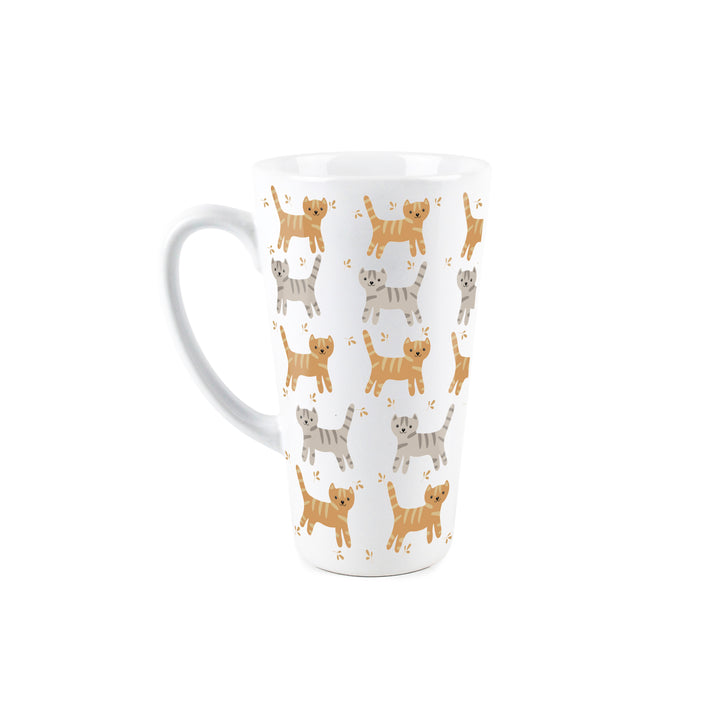 Purely Home Cartoon Cats Ceramic Latte Mug