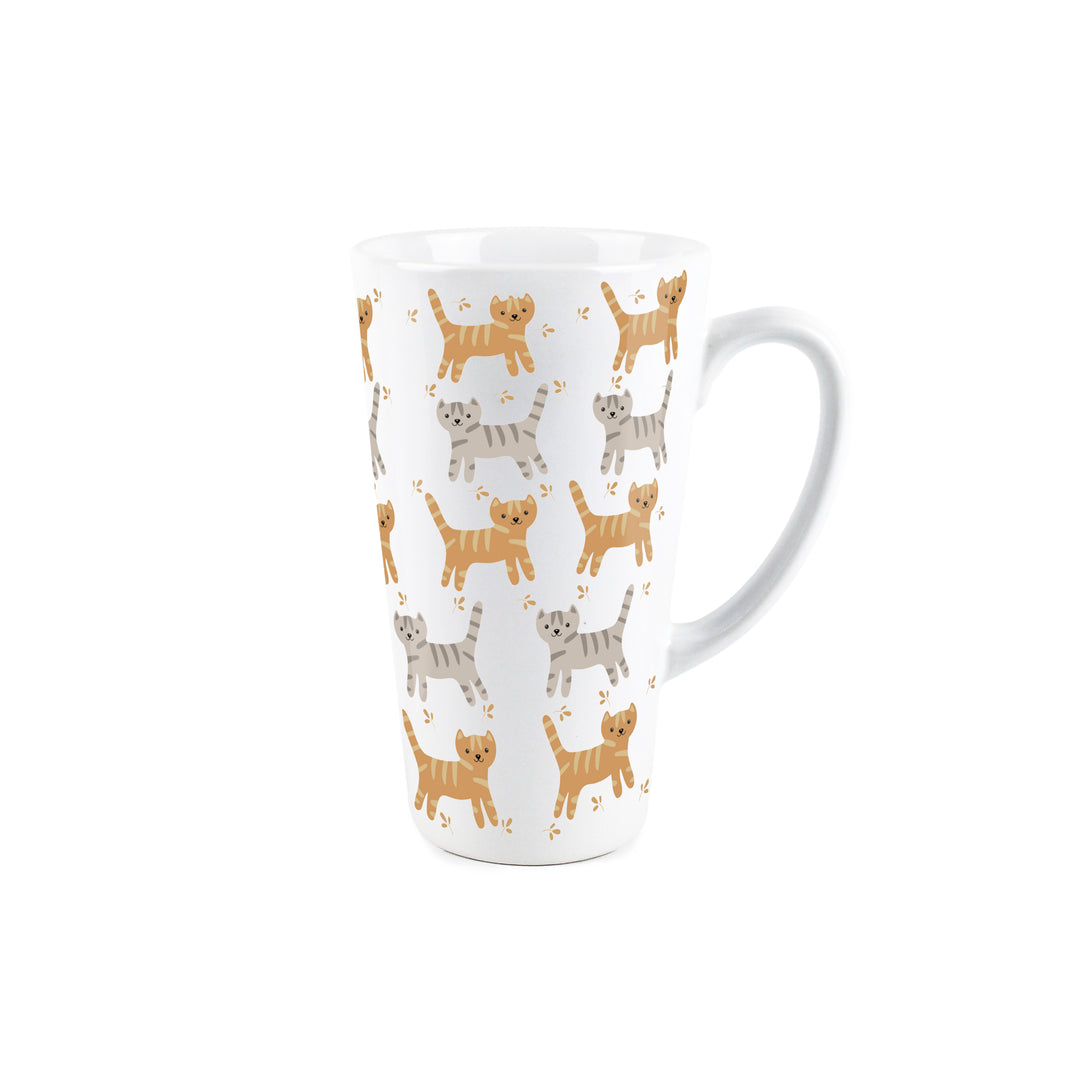 Purely Home Cartoon Cats Ceramic Latte Mug