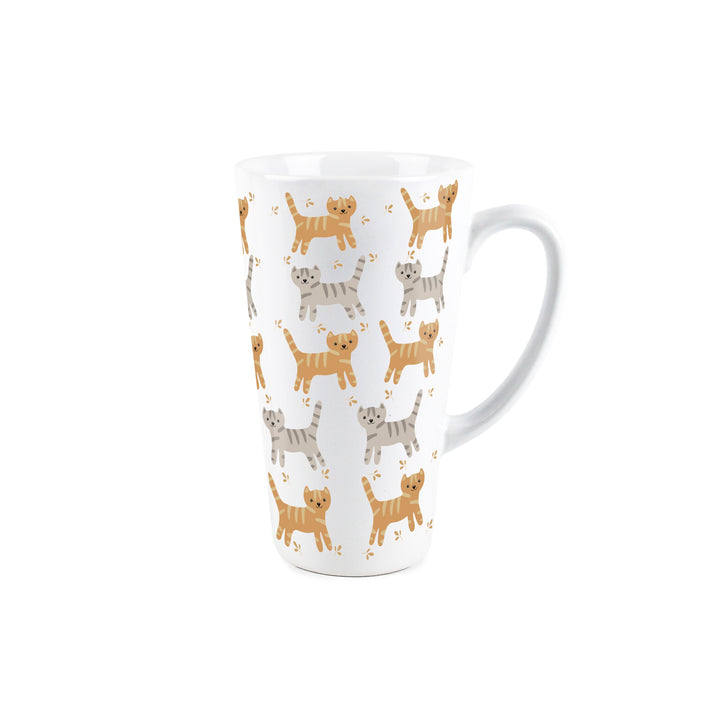 Purely Home Cartoon Cats Ceramic Latte Mug