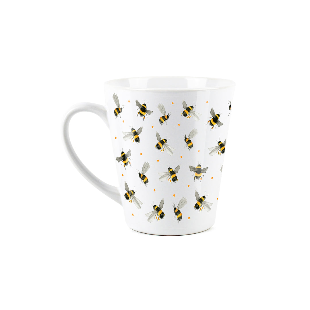 Purely Home Scattered Bees Ceramic Latte Mugs