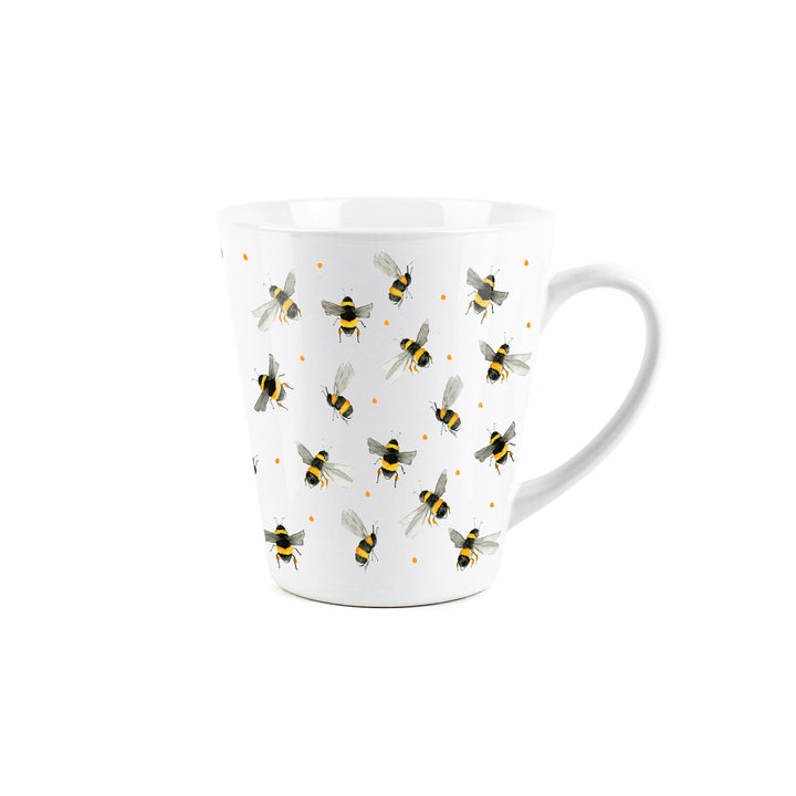 Purely Home Scattered Bees Ceramic Latte Mugs