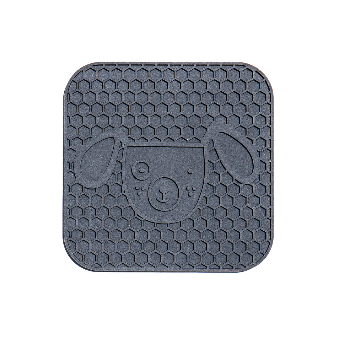 Silicone Slow Feeder Pet Licking Mat - Grey