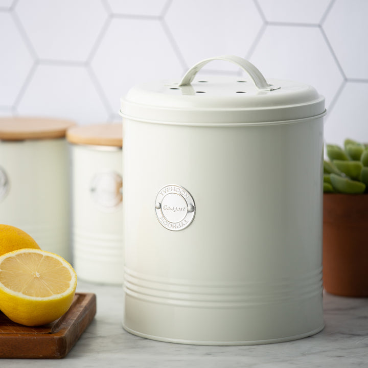Typhoon Living Cream Compost Caddy