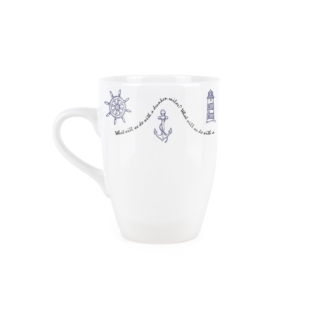 Purely Home Nautical Ceramic Mug