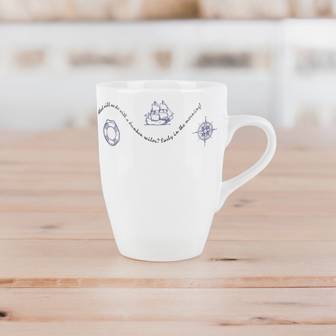 Purely Home Nautical Ceramic Mug