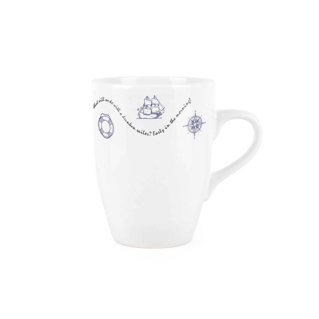 Purely Home Nautical Ceramic Mug