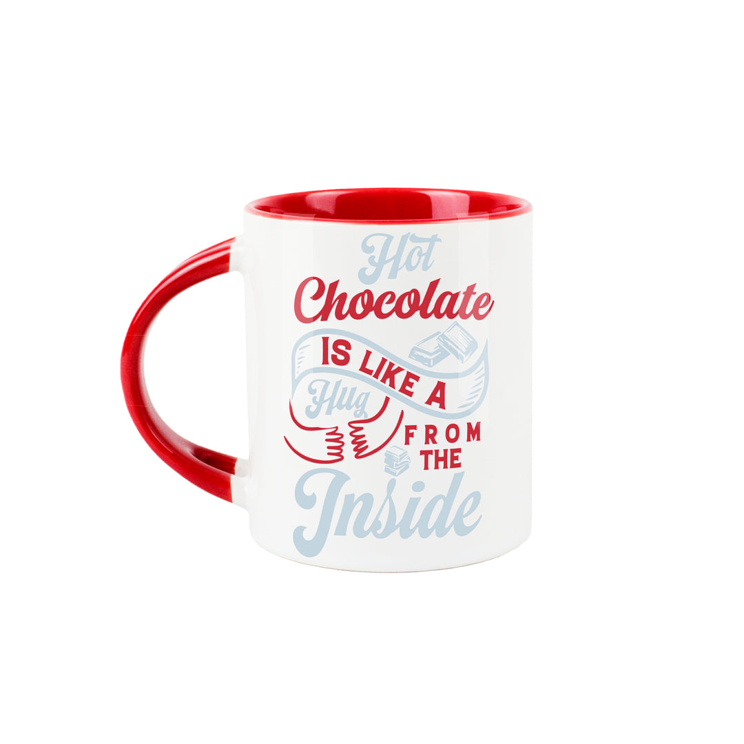 Purely Home Hot Chocolate Hug Ceramic Mug With Spoon