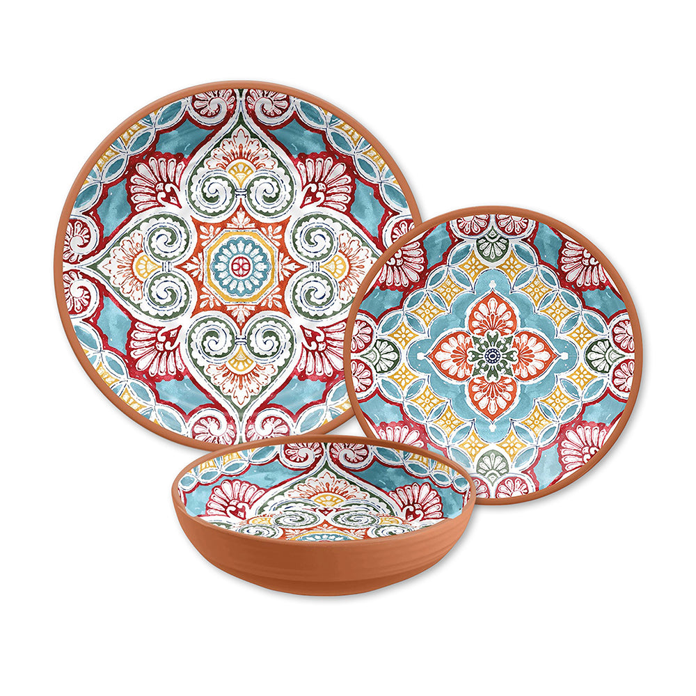 Rio Corte Melamine Dinnerware Set