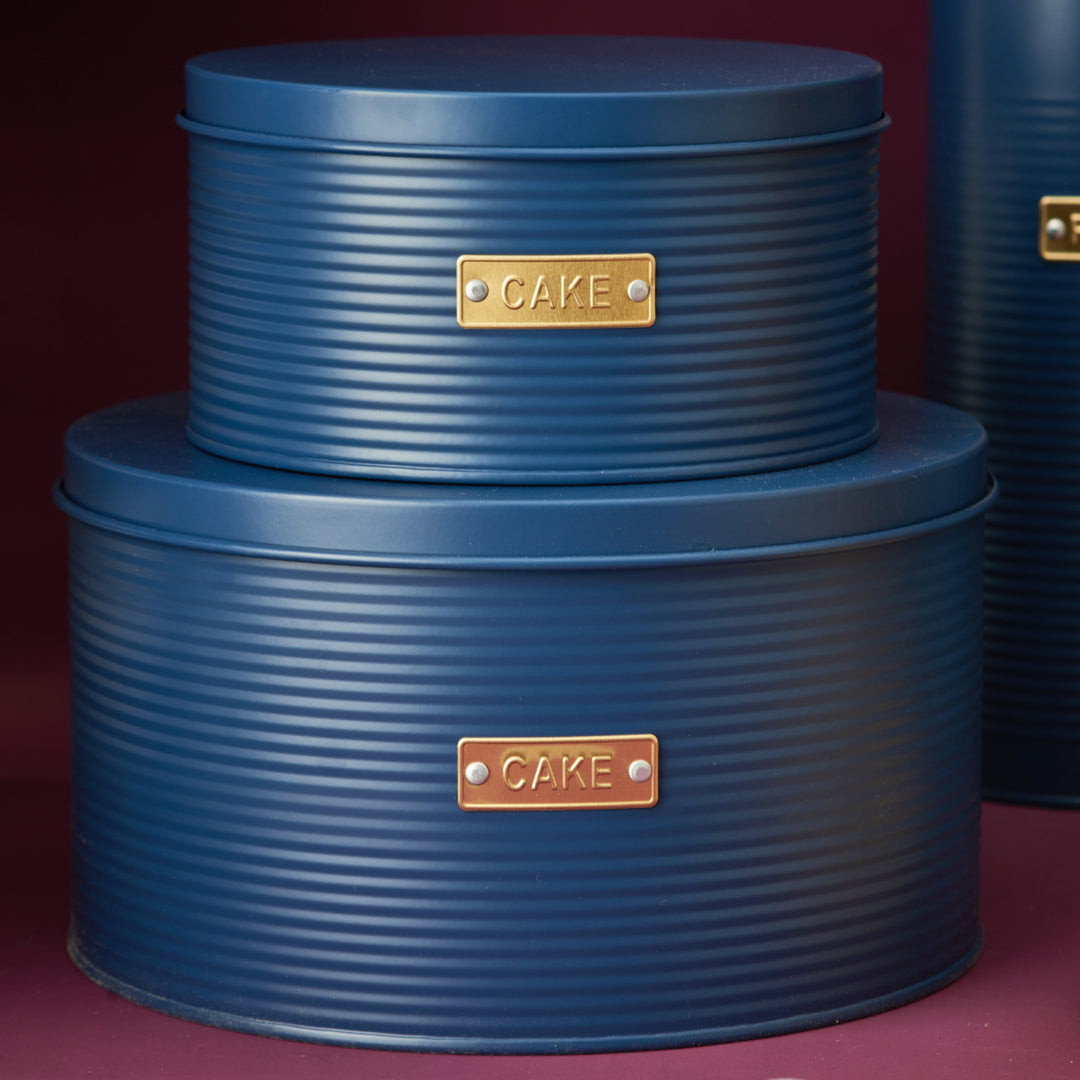 Typhoon Otto Navy Round Cake Tins Set