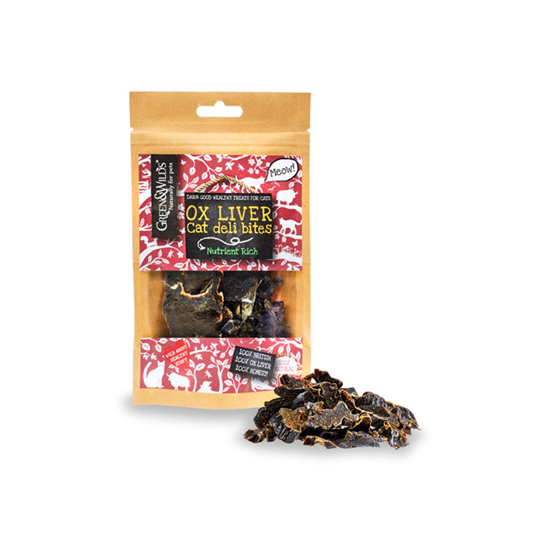 Green & Wilds Eco Cat Treats - Ox Liver Deli Bites