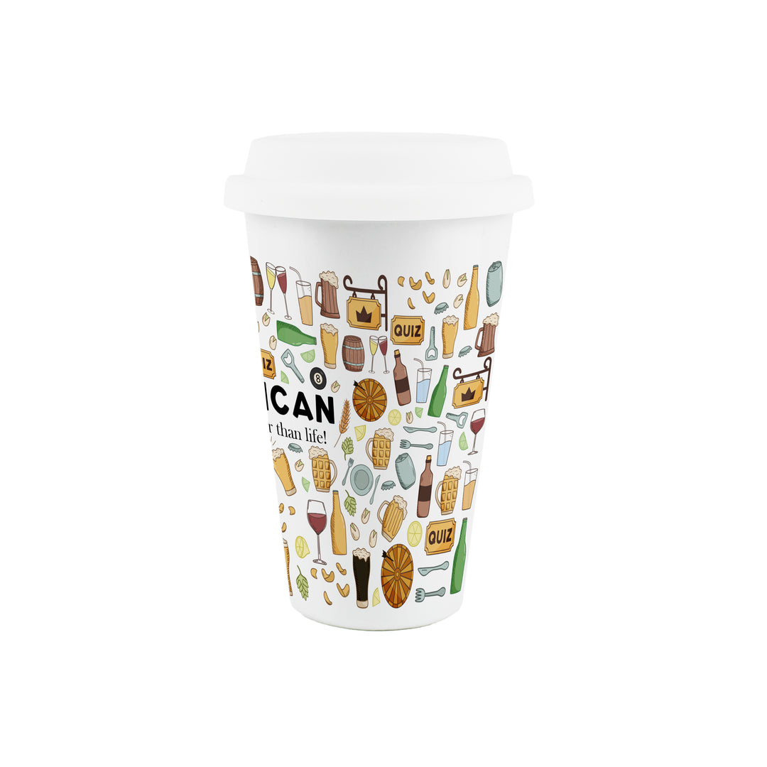 Purely Home Publican Ceramic Travel Mug