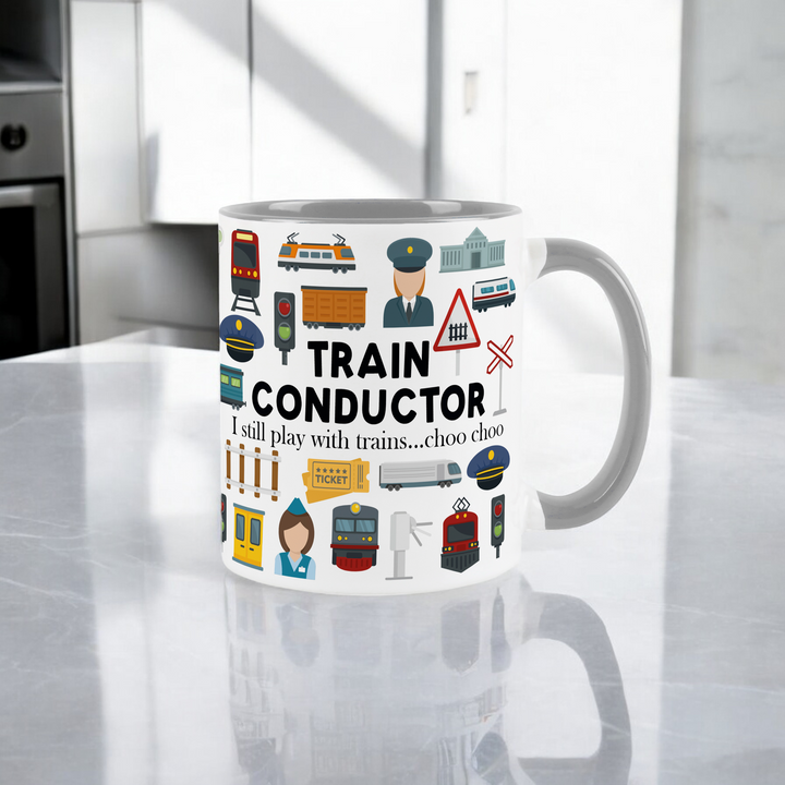 Purely Home Train Conductor Ceramic Mug