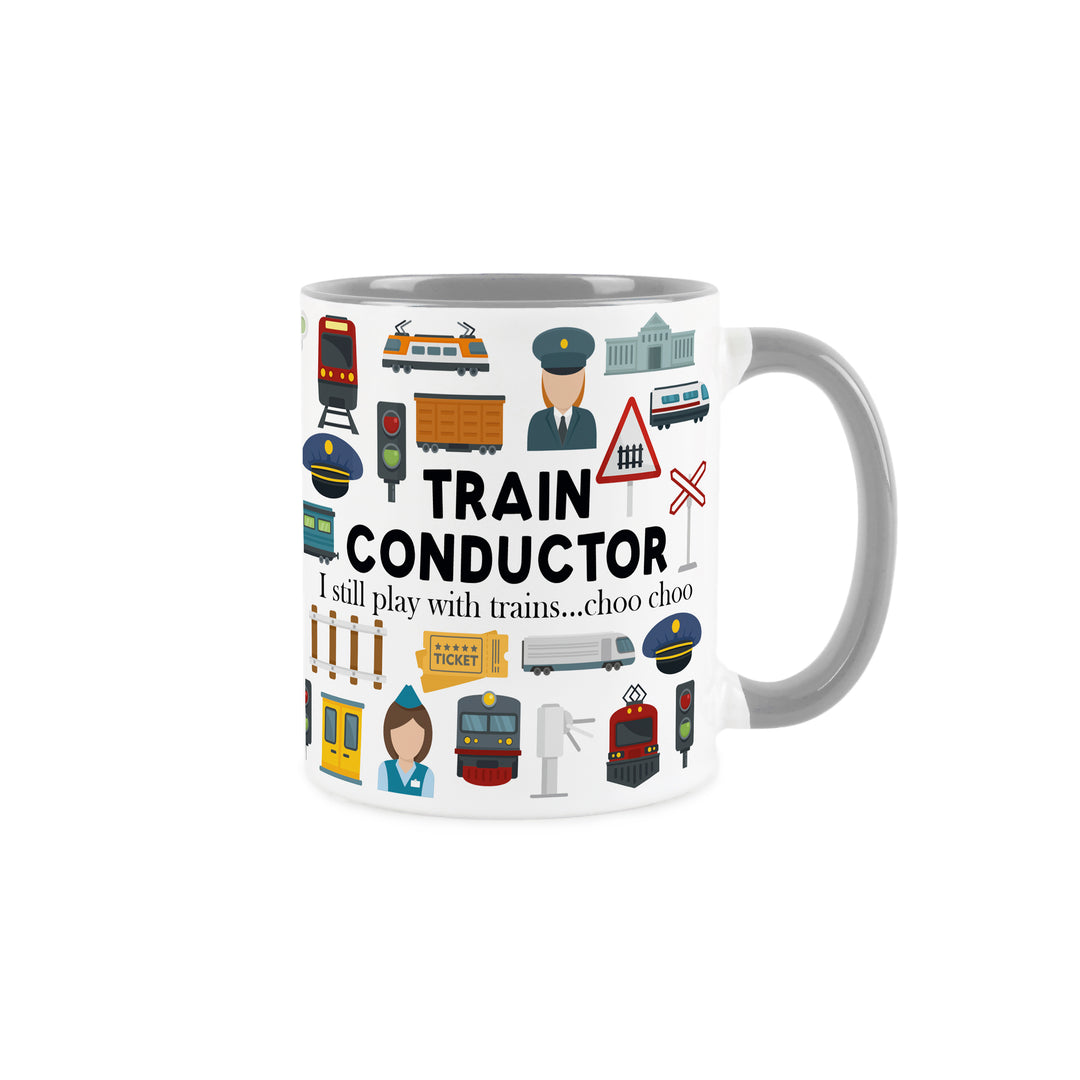 Purely Home Train Conductor Ceramic Mug