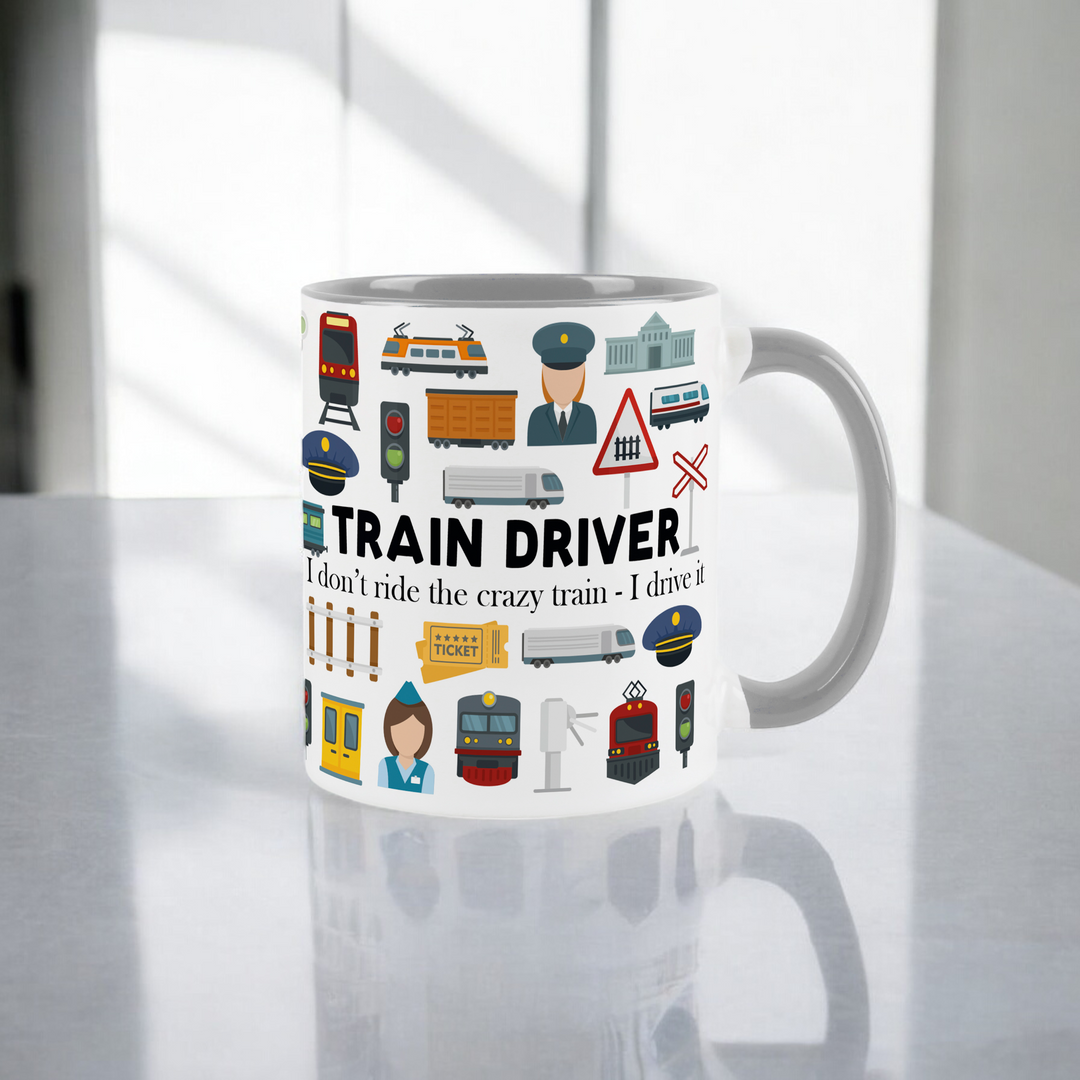 Purely Home Train Driver Ceramic Mug
