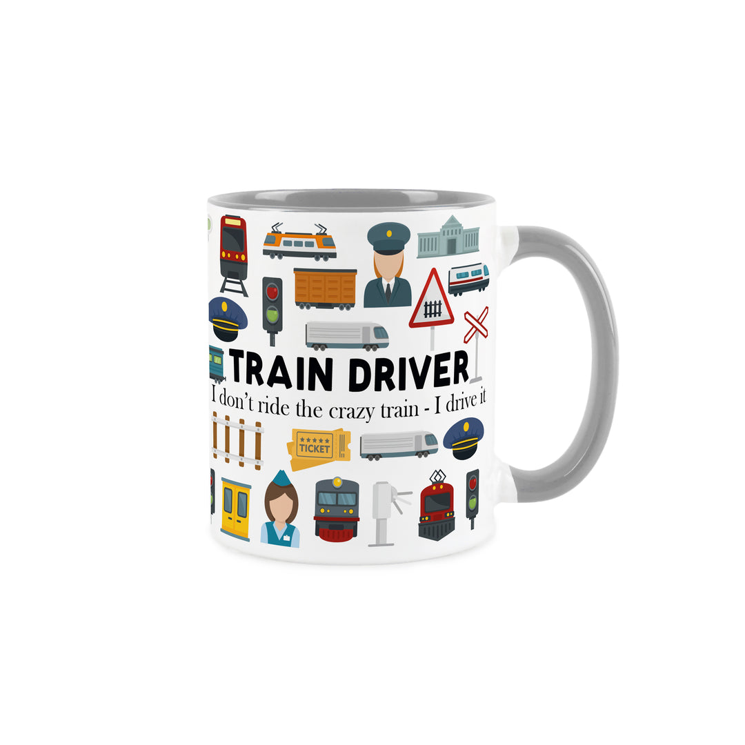 Purely Home Train Driver Ceramic Mug
