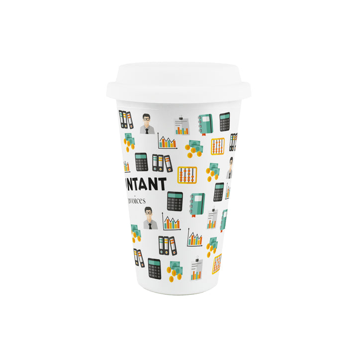 Purely Home Accountant Ceramic Travel Mug