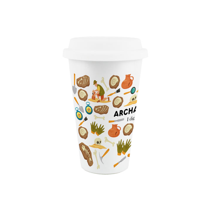 Purely Home Archaeologist Ceramic Travel Mug