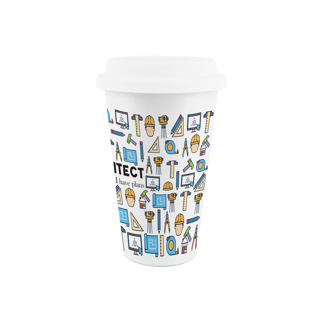 Purely Home Architect Ceramic Travel Mug