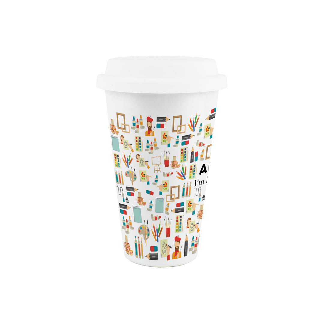 Purely Home Artist Ceramic Travel Mug