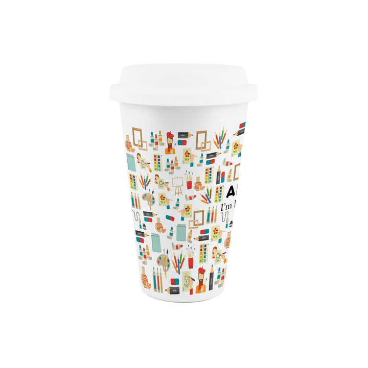 Purely Home Artist Ceramic Travel Mug