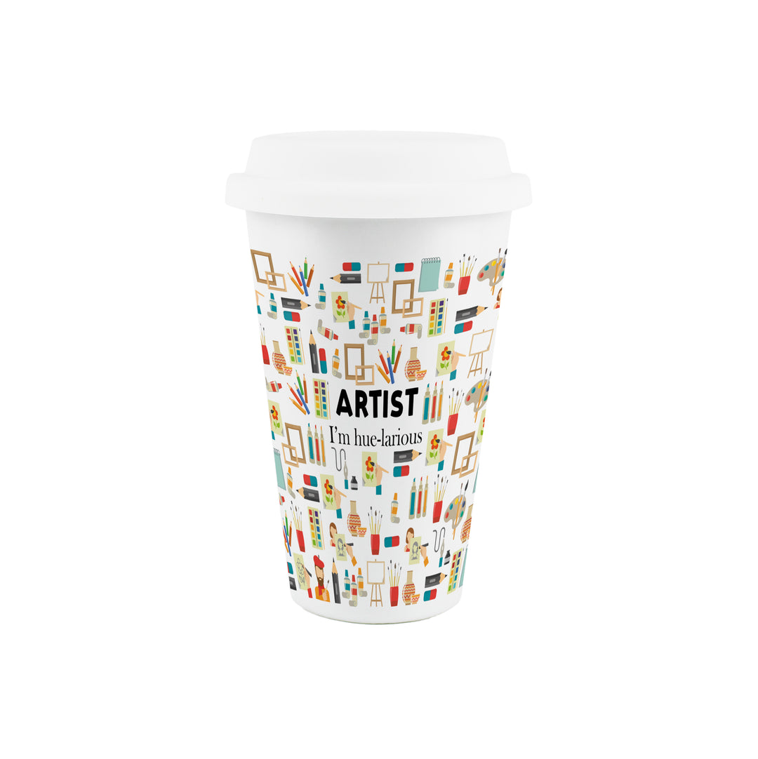 Purely Home Artist Ceramic Travel Mug